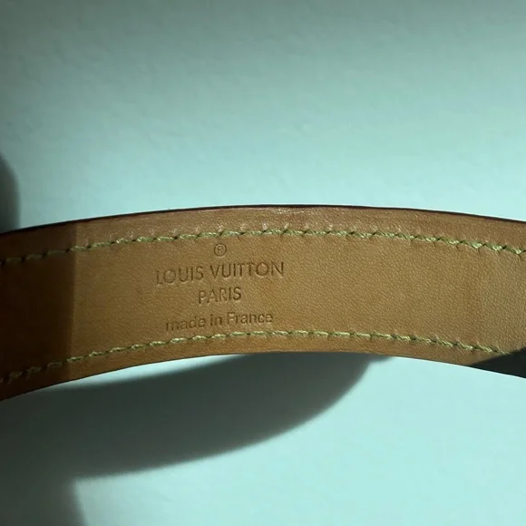 Louis Vuitton Monogram Leather Dog Collar MM Authentic - Picture 3 of 8